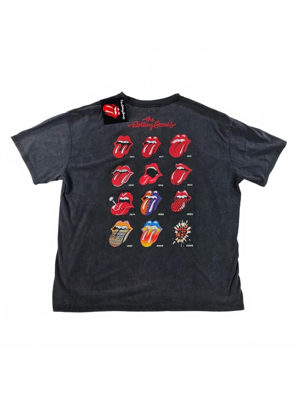 The Rolling Stones Graphic Band Tee Men X-Large Black Vintage Style Super Soft